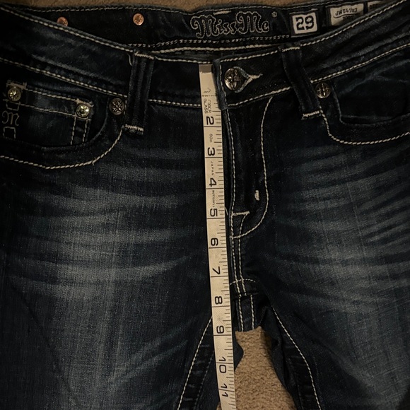 Miss Me Women's Embellished Dark Blue Jeans - Picture 8 of 8